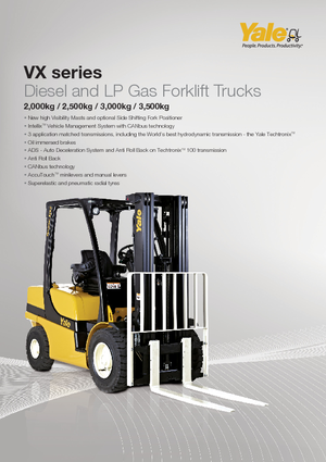Carretillas elevadoras de gas Yale GLP 25VX Productivity