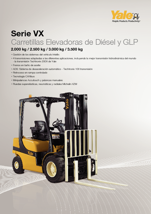 Carretillas elevadoras de gas Yale GLP 25VX Productivity