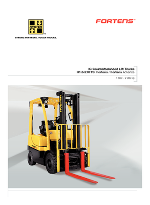 Carretillas elevadoras de gas Hyster H1.8FT