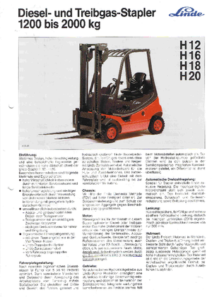 Carretillas elevadoras antidetonantes diesel Linde H 20 T