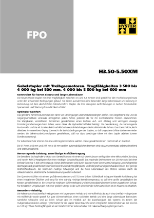 Carretillas elevadoras de gas Hyster H 5.00 XM