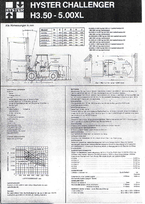 Carretillas elevadoras de gas Hyster H 4.00 XLS/6