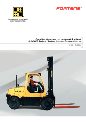 Carretillas elevadoras de gas Hyster H 7.0 FT