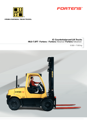 Carretillas elevadoras de gas Hyster H 7.0 FT