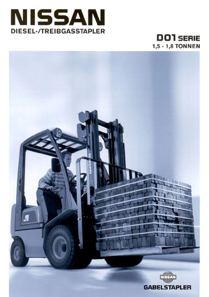 Carretillas elevadoras de gas Nissan PD 01 A 15 PQ