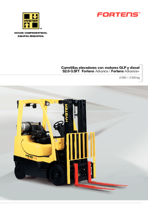 Carretillas elevadoras de gas Hyster S2.5FT