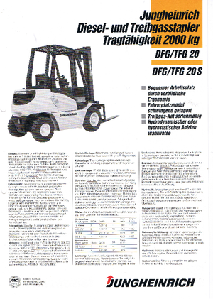 Carretillas elevadoras de gas Jungheinrich TFG 20
