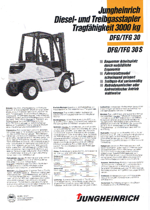 Carretillas elevadoras de gas Jungheinrich TFG 30