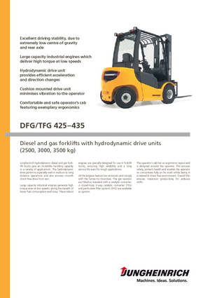 Carretillas elevadoras de gas Jungheinrich TFG 425