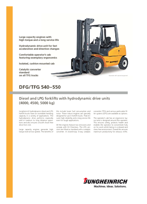 Carretillas elevadoras de gas Jungheinrich TFG 550