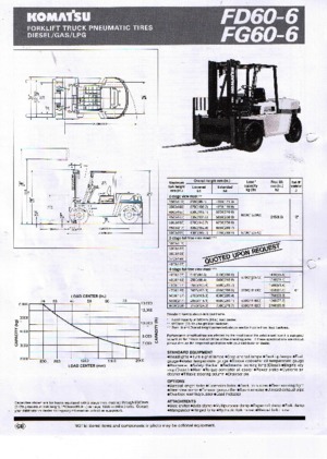 Carretillas elevadoras de gas Komatsu FG 60-6