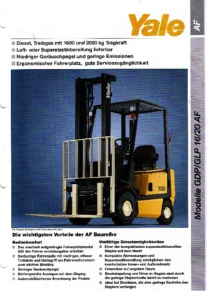 Carretillas elevadoras de gas Yale GLP 16 AF