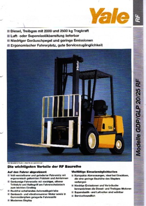 Carretillas elevadoras de gas Yale GLP 25 RF