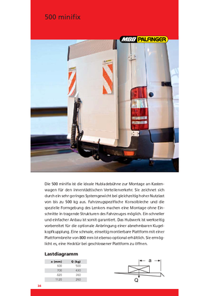 Plataformas de carga MBB Palfinger 500 minifix