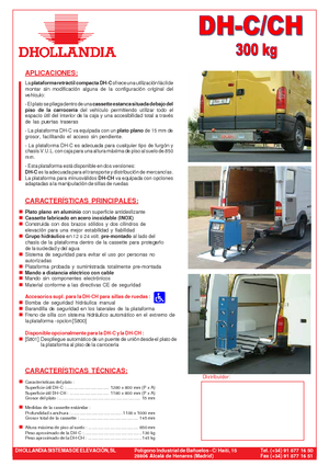 Plataformas de carga Dhollandia DH-CH
