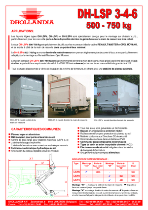 Plataformas de carga Dhollandia DH-LSP 3-4-6