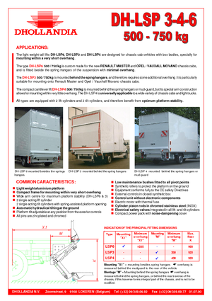 Plataformas de carga Dhollandia DH-LSP 3-4-6