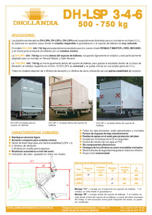 Plataformas de carga Dhollandia DH-LSP 3-4-6