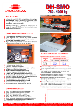 Plataformas de carga Dhollandia DH-SMO