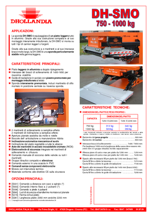 Plataformas de carga Dhollandia DH-SMO