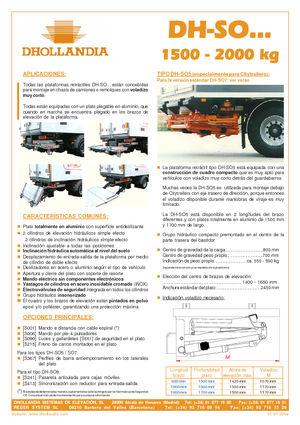 Plataformas de carga Dhollandia DH-SO 8