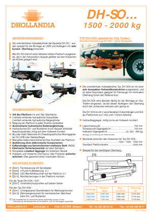 Plataformas de carga Dhollandia DH-SO