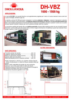 Plataformas de carga Dhollandia DH-VBZ