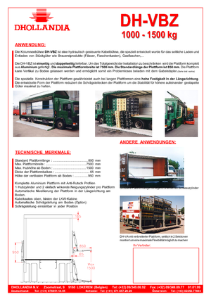 Plataformas de carga Dhollandia DH-VBZ
