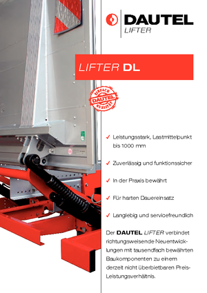 Plataformas de carga DAUTEL DL 1000 L Typ C