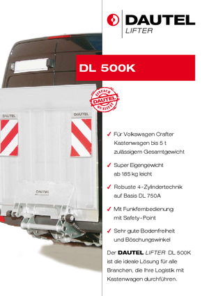 Plataformas de carga DAUTEL DL 500 K/ 750 K
