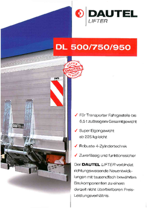 Plataformas de carga DAUTEL DL 750 Variante B