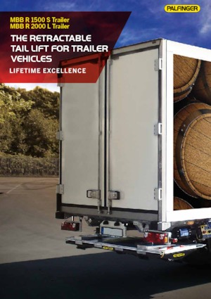 Plataformas de carga MBB Palfinger MBB R 2000 L TRAILER