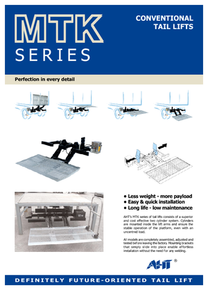 Plataformas de carga AHT MTK 1000 ST/AL