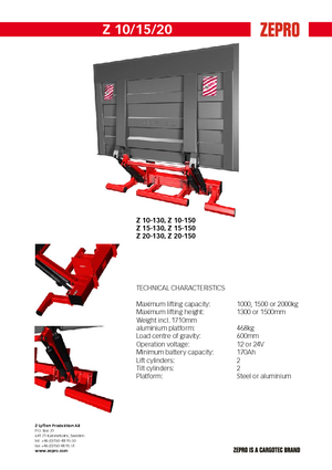 Plataformas de carga ZEPRO Z 15-150