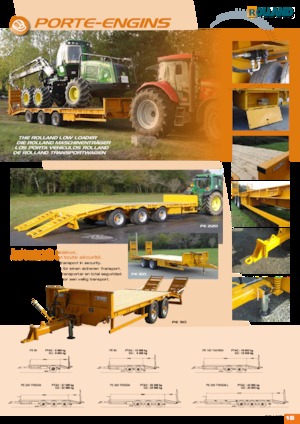 Remolques de plataforma baja Rolland PE 320