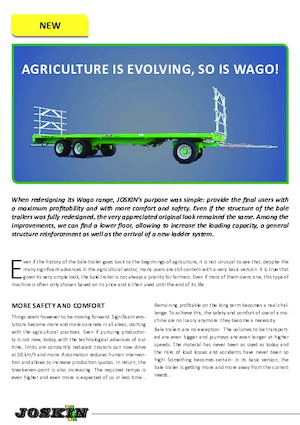 Remolques de plataforma baja Joskin TRAILED WAGO TR8000D13