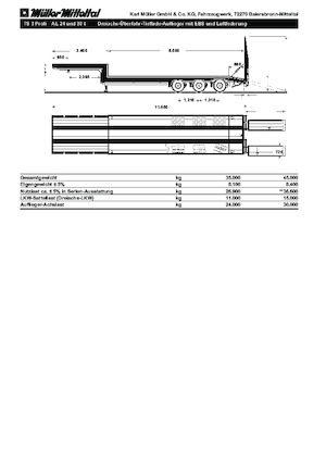 Semiremolque lowbed Müller Mitteltal TS 3 Profi