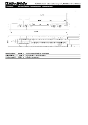 Semiremolque lowbed Müller Mitteltal TT 40 Profi