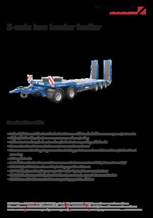 remolque lowbed Schwarzmüller 5-axle low loader trailer