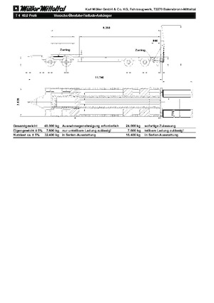 remolque lowbed Müller Mitteltal T 4 40,0 Profi