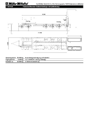 remolque lowbed Müller Mitteltal T 50 Profi