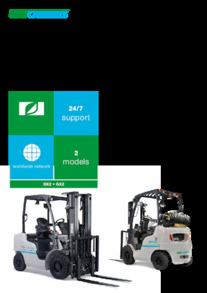 Carretillas elevadoras de gas UniCarriers DX2-15