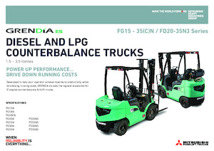 Carretillas elevadoras de gas Mitsubishi FG20CN