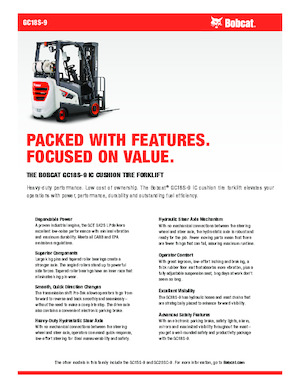 Carretillas elevadoras de gas Bobcat GC18S-9