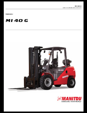 Carretillas elevadoras de gas Manitou MI 40 G