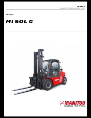 Carretillas elevadoras de gas Manitou MI 50 L G