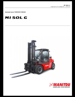 Carretillas elevadoras de gas Manitou MI 50 L G
