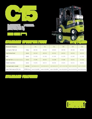 Carretillas elevadoras de gas Clark C20 s L