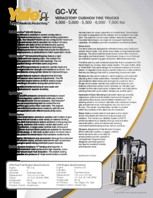 Carretillas elevadoras de gas Yale GC060VX