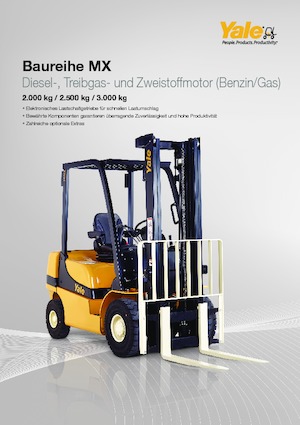 Carretillas elevadoras de gas Yale GLP 25MX